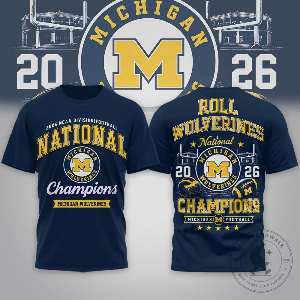 Michigan Wolverines National Champions Football T-Shirt