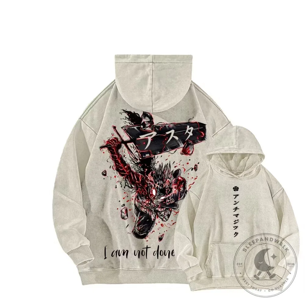 Black Clover Asta Demon Form Anime Manga Graphic Hoodie