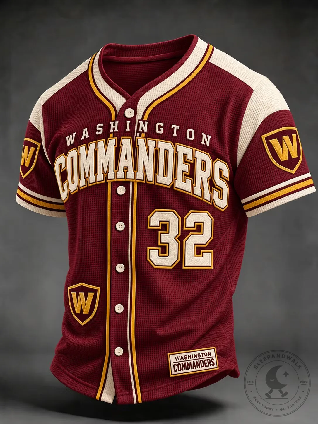 Washington Commanders Baseball Jersey Number 32 Football Team Fan Apparel