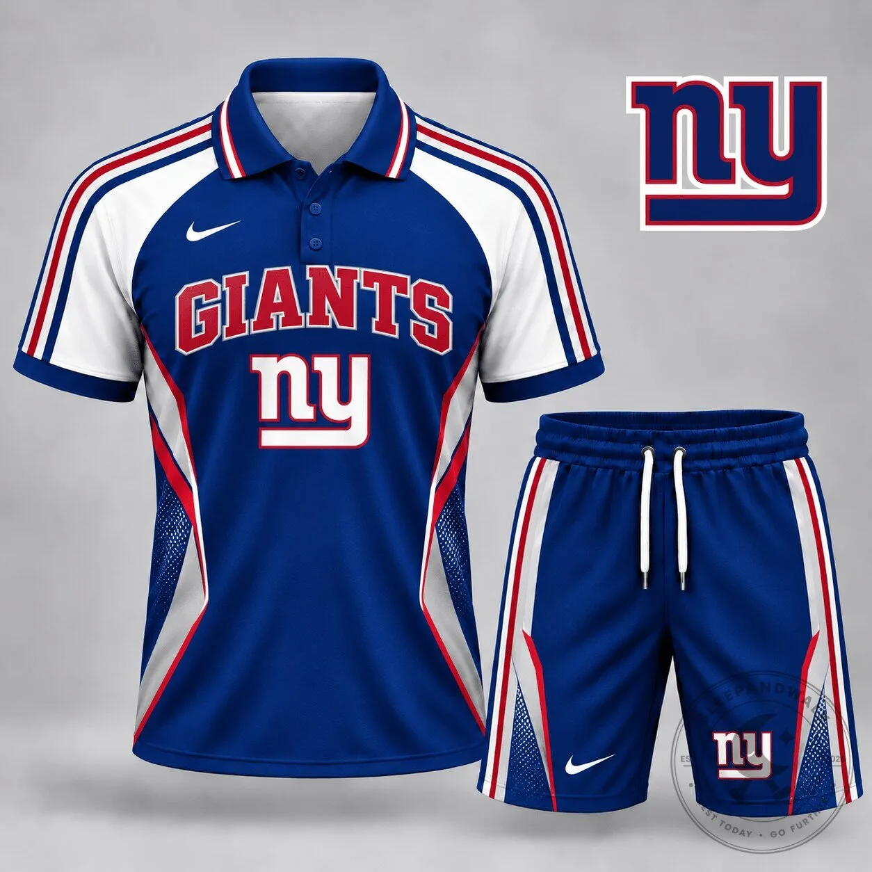 New York Giants National Football League Blue Polo Shirt