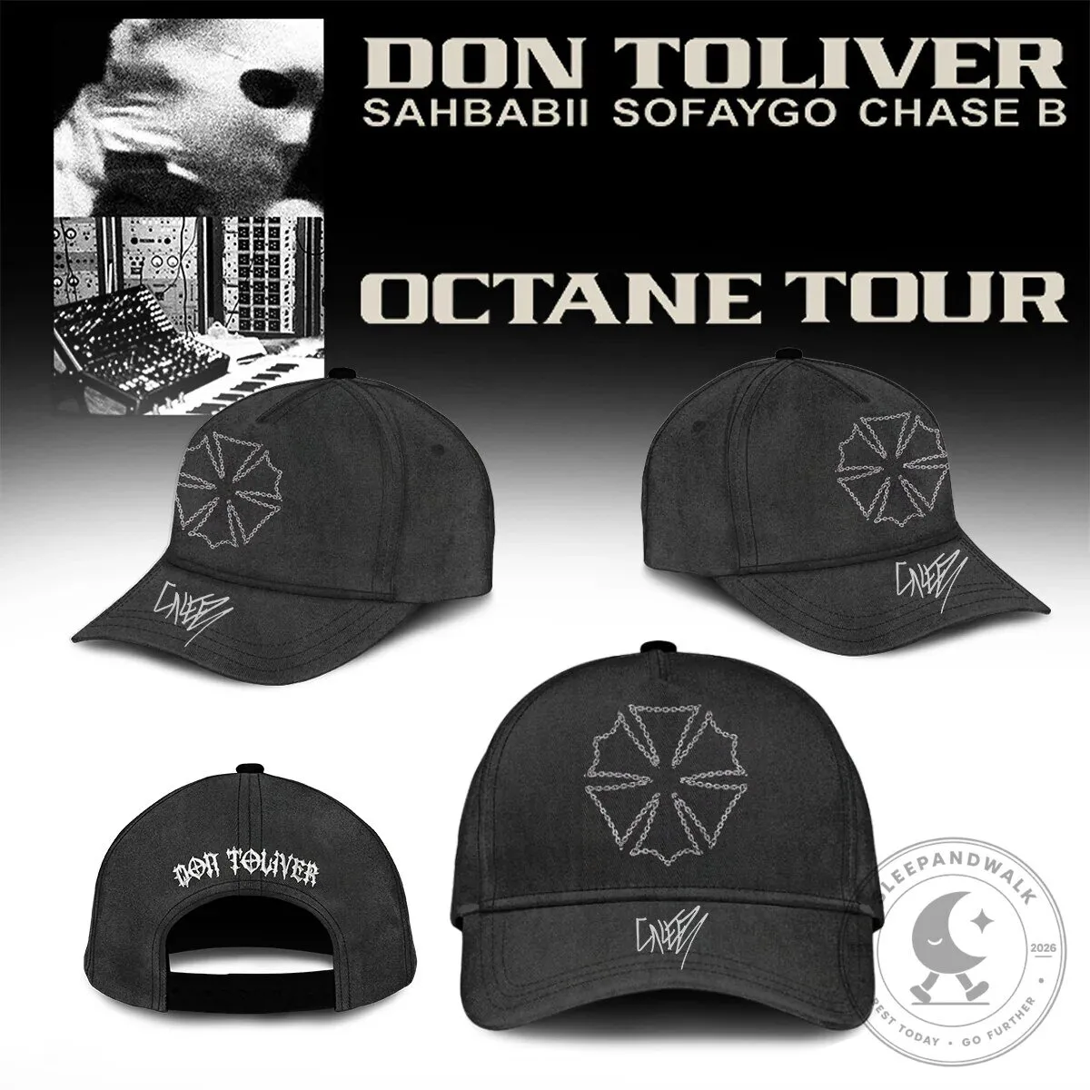 Don Toliver Octane Tour Concert Merch Gray Pullover Hoodie 7 Don Toliver Octane Tour Concert Merch Gray Pullover Hoodie