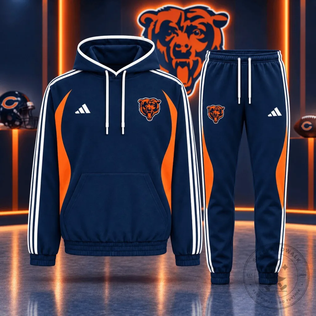 Chicago Bears NFL Sideline Performance Hoodie and Jogger Pants Set Chicago Bears NFL Sideline Performance Hoodie and Jogger Pants Set