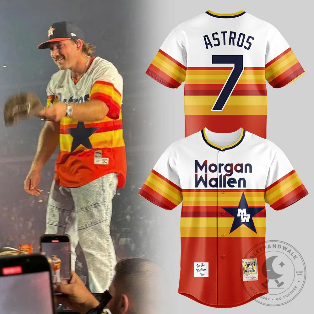 Morgan Wallen Houston Astros Baseball Jersey