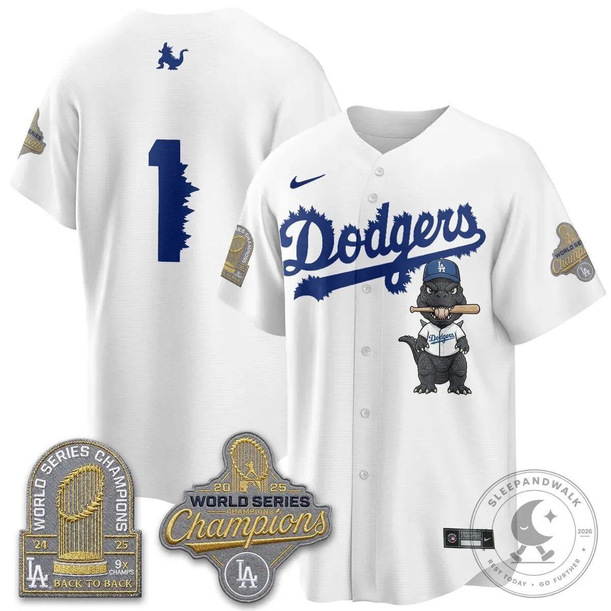 Shohei Ohtani Los Angeles Dodgers Godzilla Baseball Jersey 55 Shohei Ohtani Los Angeles Dodgers Godzilla Baseball Jersey
