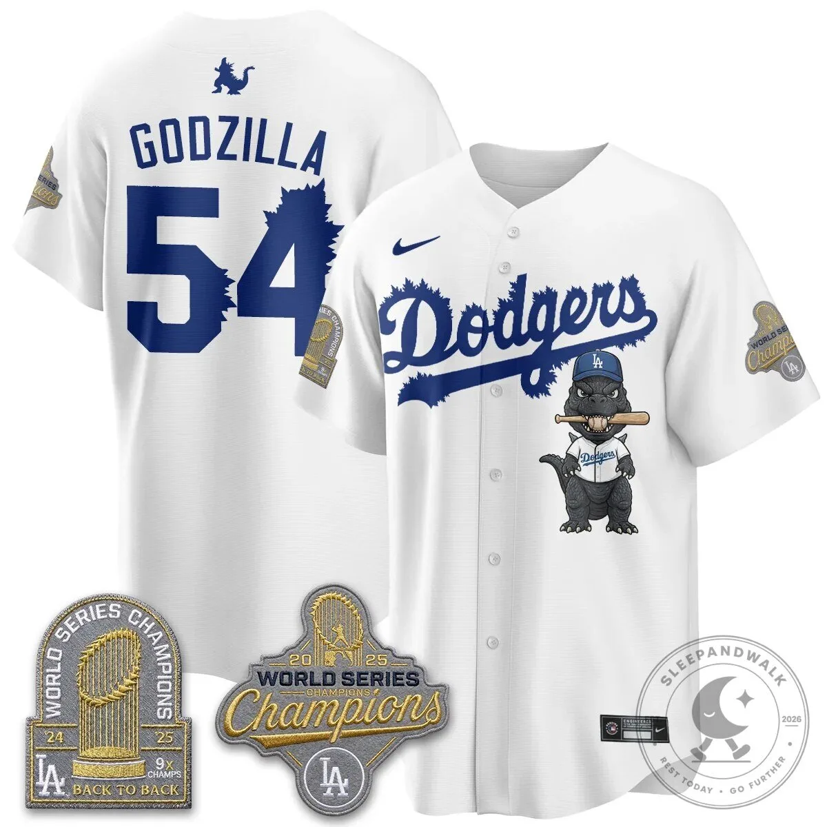 Shohei Ohtani Los Angeles Dodgers Godzilla Baseball Jersey 58 Shohei Ohtani Los Angeles Dodgers Godzilla Baseball Jersey