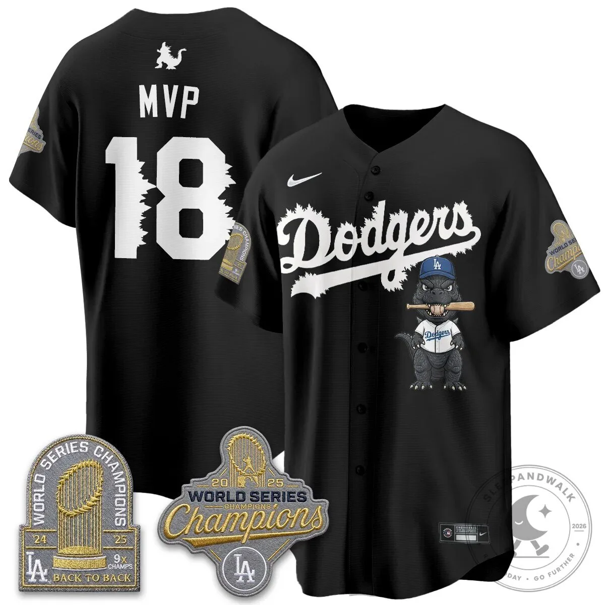 Shohei Ohtani Los Angeles Dodgers Godzilla Baseball Jersey 67 Shohei Ohtani Los Angeles Dodgers Godzilla Baseball Jersey