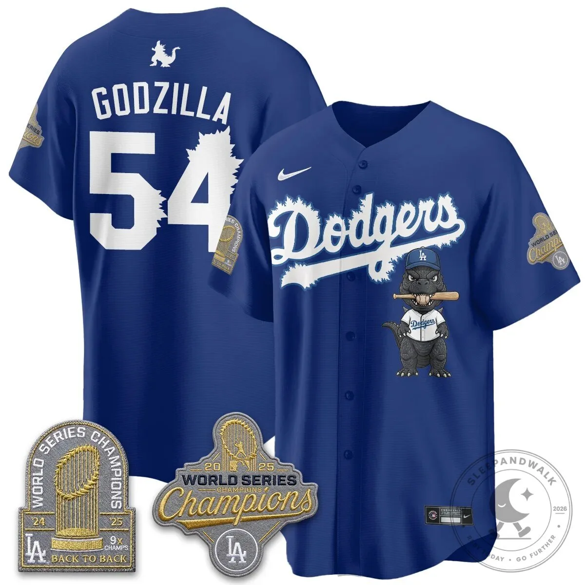 Shohei Ohtani Los Angeles Dodgers Godzilla Baseball Jersey 80 Shohei Ohtani Los Angeles Dodgers Godzilla Baseball Jersey