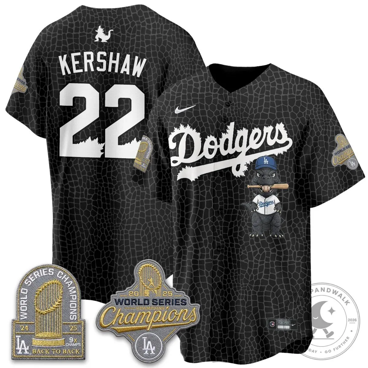 Shohei Ohtani Los Angeles Dodgers Godzilla Baseball Jersey 82 Shohei Ohtani Los Angeles Dodgers Godzilla Baseball Jersey