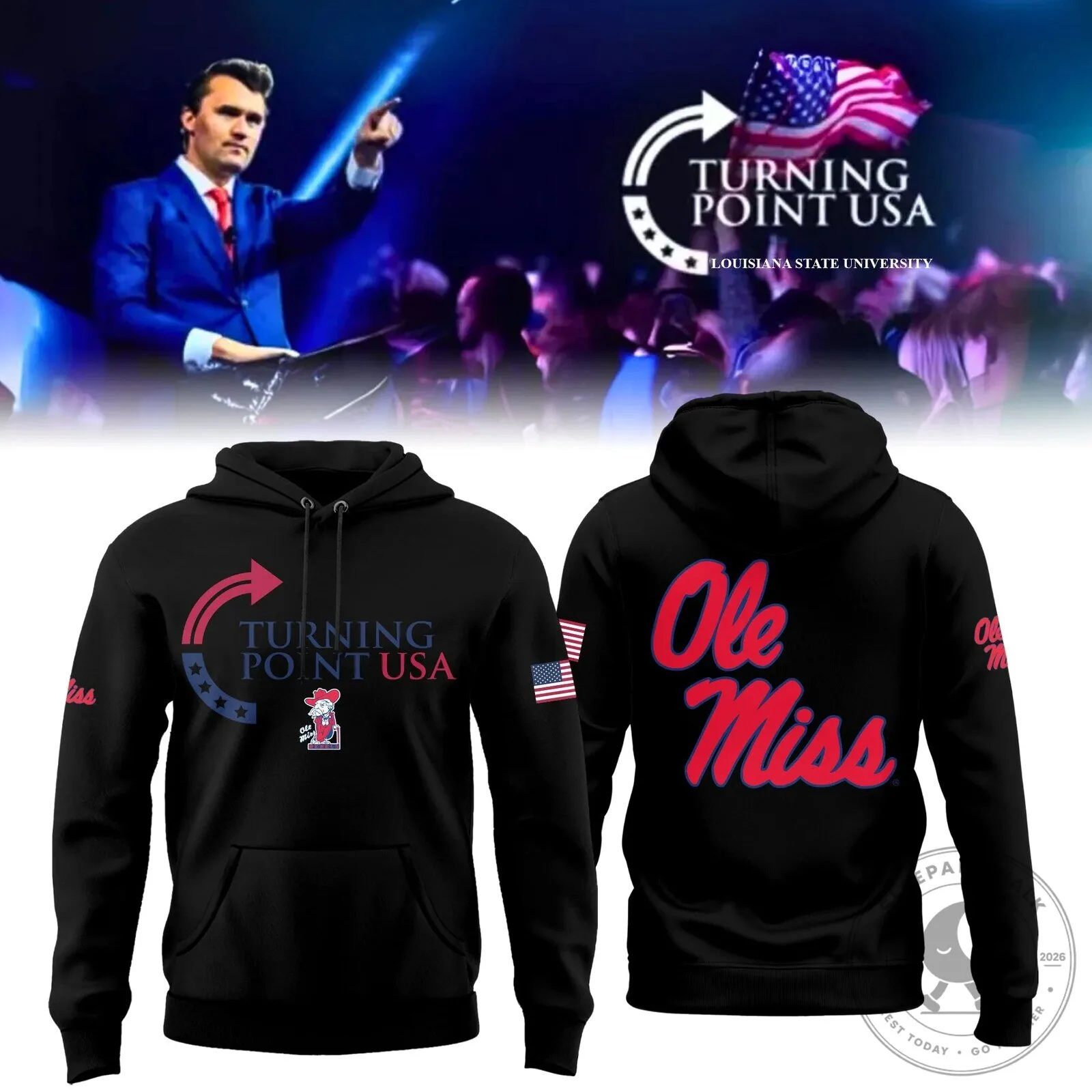 Turning Point USA Ole Miss University of Mississippi Hoodie