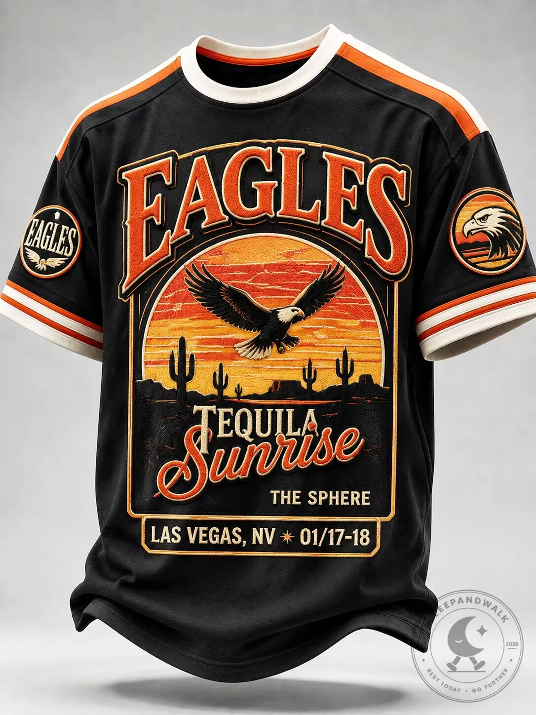 Eagles Tequila Sunrise Las Vegas Concert Music Band Baseball Jersey