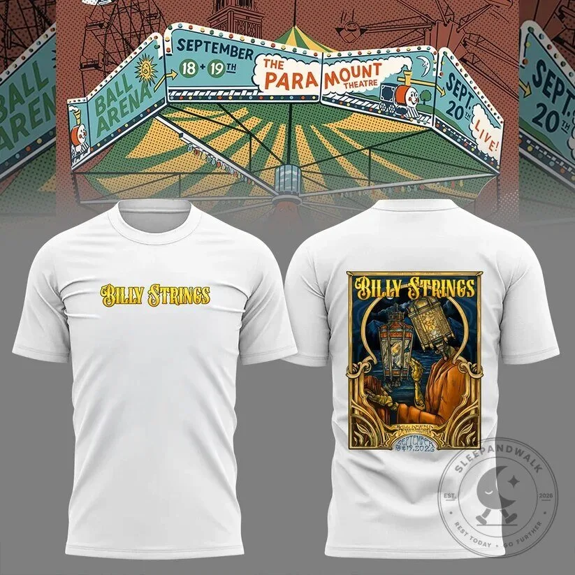 Billy Strings Tour 2026 Concert Music Festival Graphic T-Shirt
