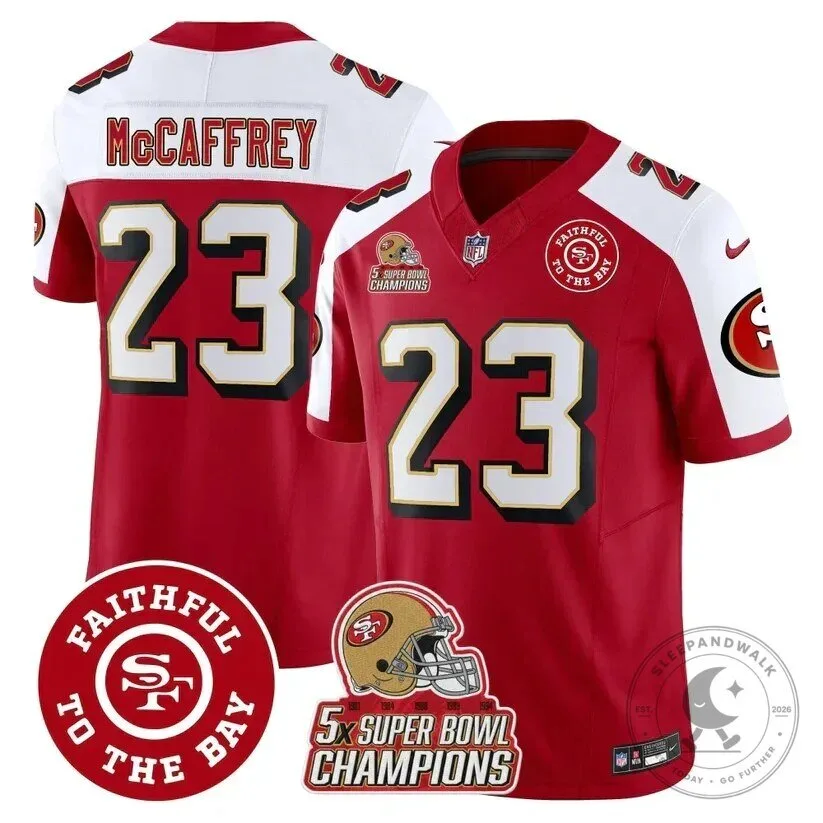 San Francisco 49ers Brock Purdy Super Bowl Champions Red Football Jersey 45 San Francisco 49ers Brock Purdy Super Bowl Champions Red Football Jersey