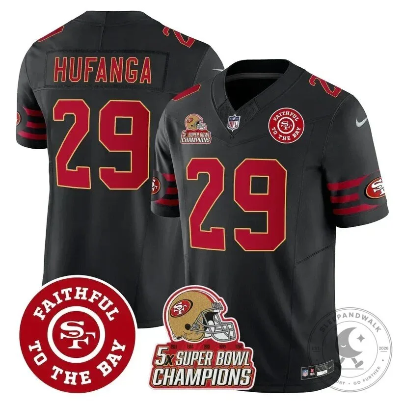 San Francisco 49ers Brock Purdy Super Bowl Champions Red Football Jersey 63 San Francisco 49ers Brock Purdy Super Bowl Champions Red Football Jersey