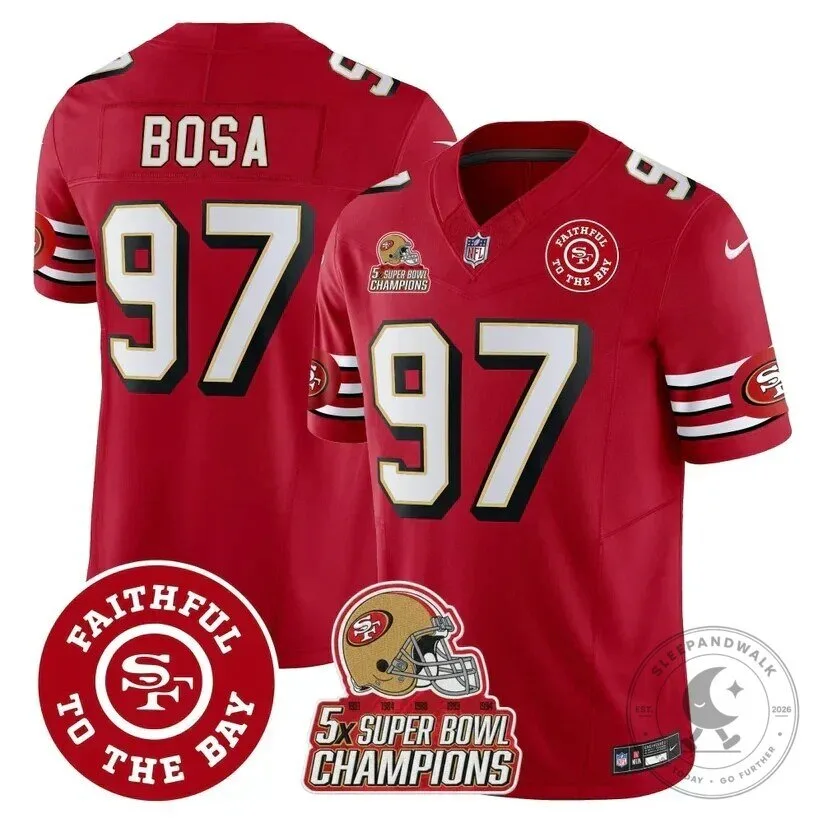 San Francisco 49ers Brock Purdy Super Bowl Champions Red Football Jersey 71 San Francisco 49ers Brock Purdy Super Bowl Champions Red Football Jersey