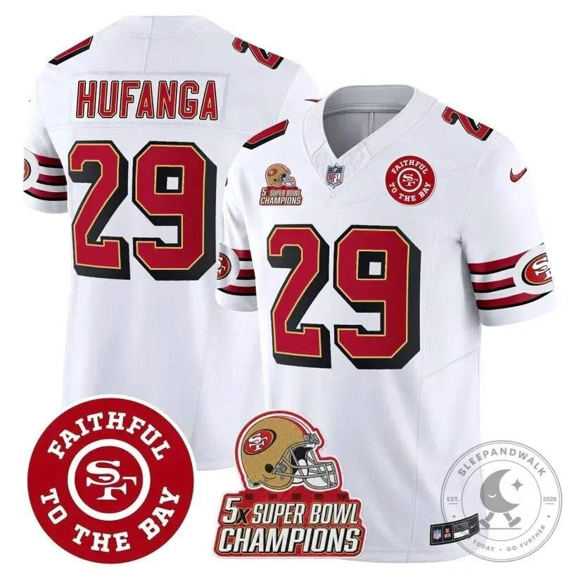San Francisco 49ers Brock Purdy Super Bowl Champions Red Football Jersey 83 San Francisco 49ers Brock Purdy Super Bowl Champions Red Football Jersey