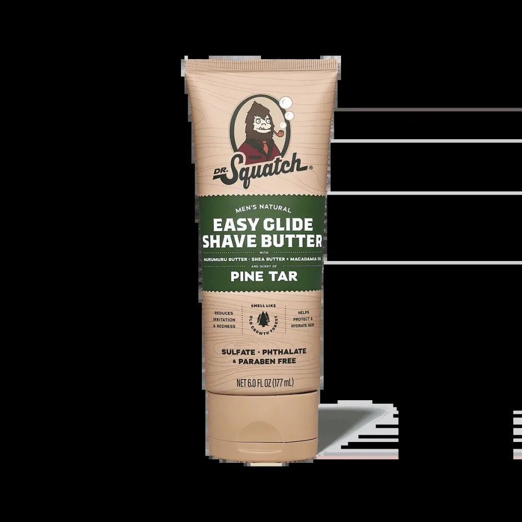 Dr. Squatch Men's Natural Easy Glide Shave Butter Pine Tar Scent Dr. Squatch Men's Natural Easy Glide Shave Butter Pine Tar Scent