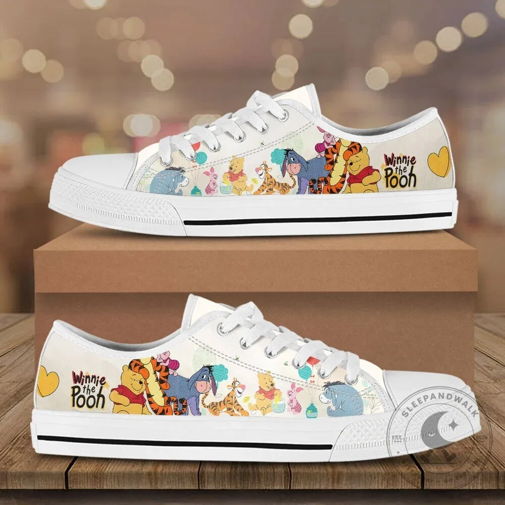 Winnie the Pooh and Friends Low Top Canvas Shoes
