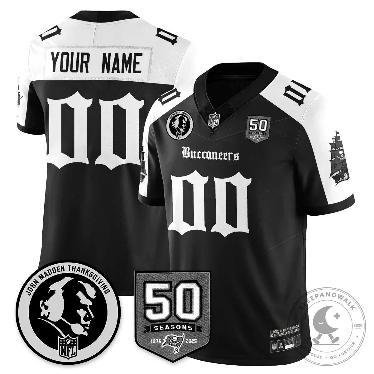 Thanksgiving Football Jersey for Tampa Bay Buccaneers by John Madden