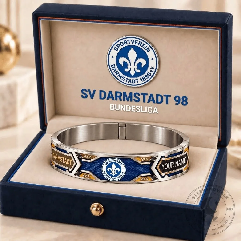 SV Darmstadt 98 Bundesliga Personalized Stainless Steel Bracelet