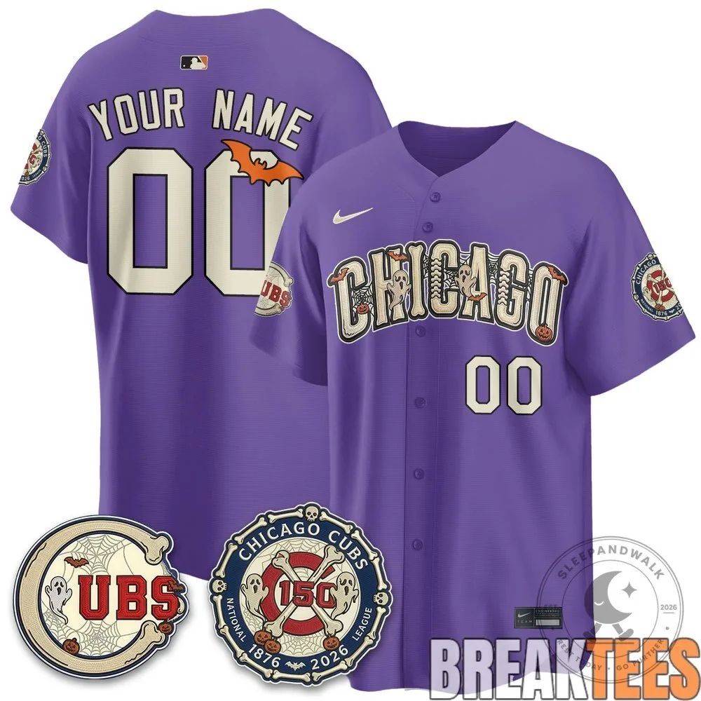 Chicago Cubs Halloween 2026 Limited Edition Custom Baseball Jersey