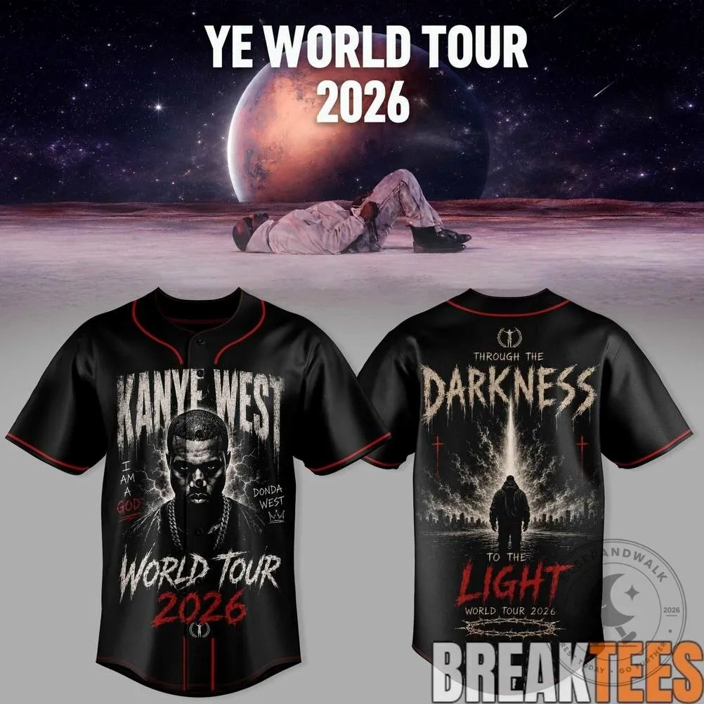Kanye West Donda World Tour 2026 Baseball Jersey