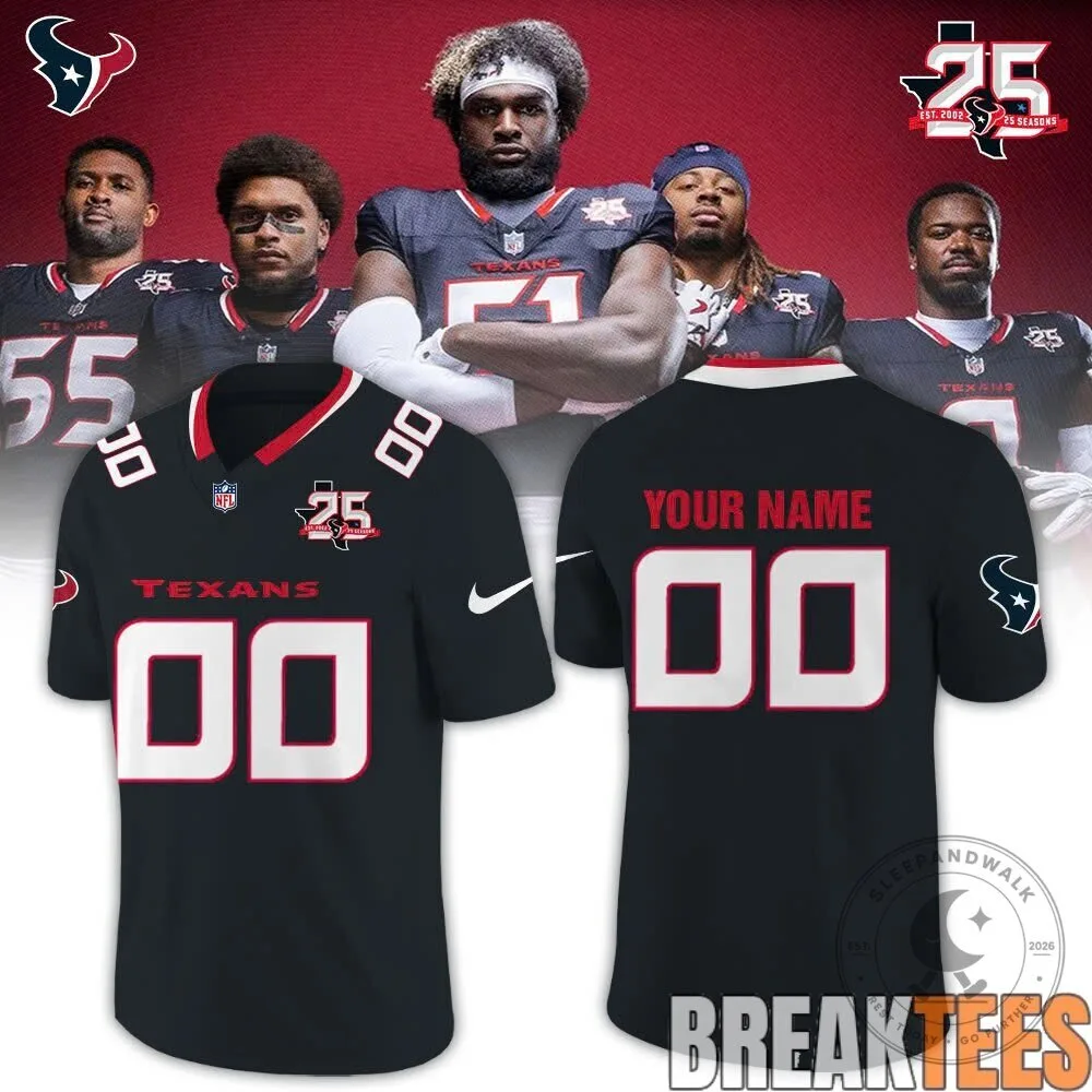 Houston Texans 25th Anniversary Limited Edition Football Jersey