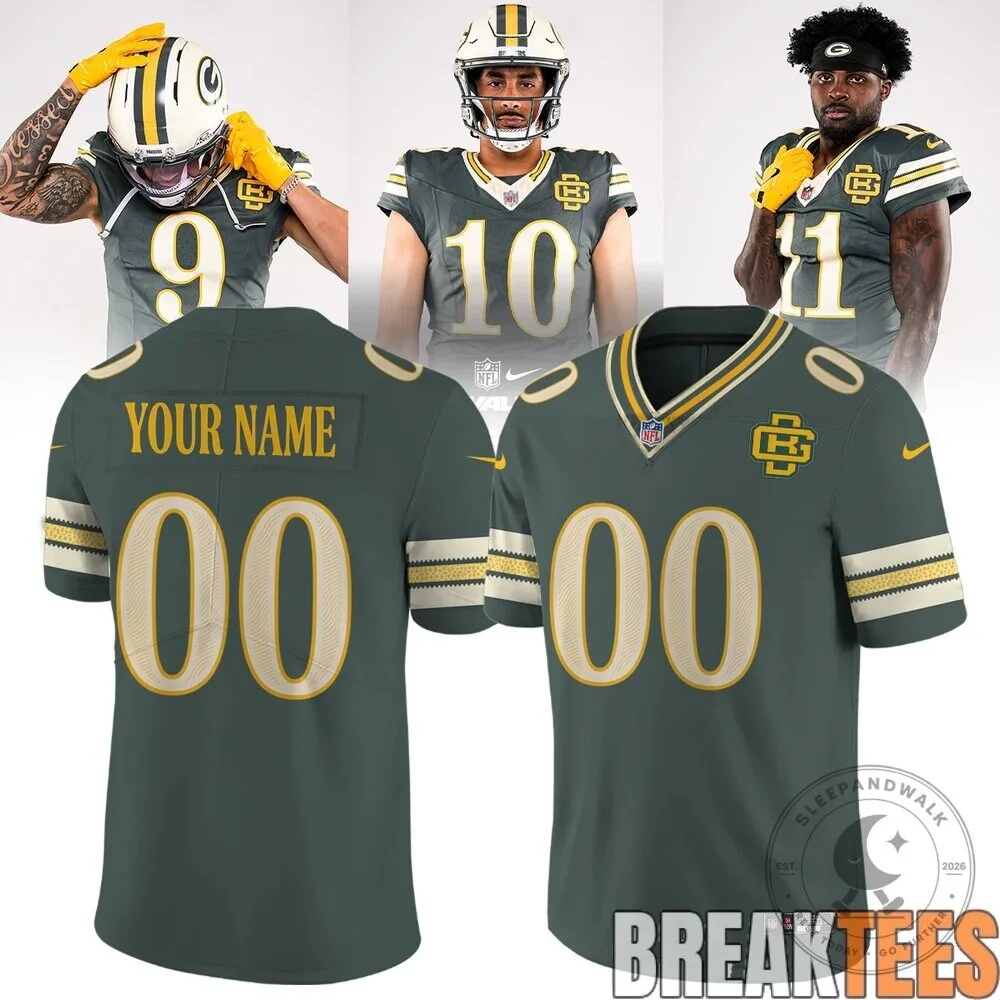 Green Bay Packers 2026 Rivalries Edition Special Custom Football Jersey