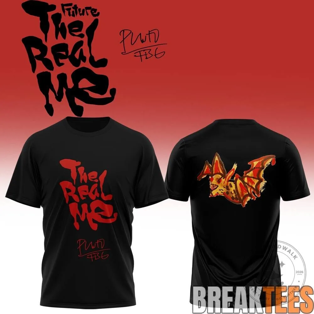Future The Real Me Album Signature Black T-Shirt 1 Future The Real Me Album Signature Black T-Shirt