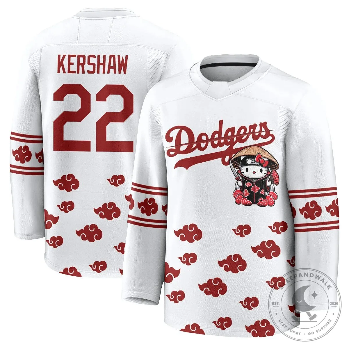 Shohei Ohtani Los Angeles Dodgers Hello Kitty Akatsuki Anime Hockey Jersey 41 Shohei Ohtani Los Angeles Dodgers Hello Kitty Akatsuki Anime Hockey Jersey
