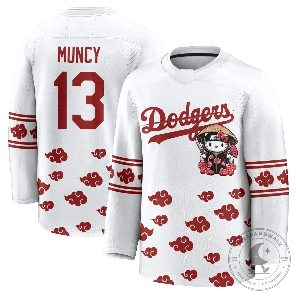 Shohei Ohtani Los Angeles Dodgers Hello Kitty Akatsuki Anime Hockey Jersey 46 Shohei Ohtani Los Angeles Dodgers Hello Kitty Akatsuki Anime Hockey Jersey