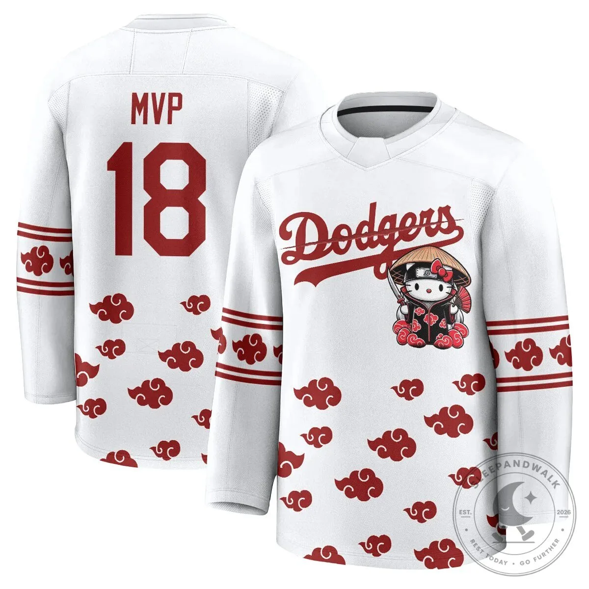 Shohei Ohtani Los Angeles Dodgers Hello Kitty Akatsuki Anime Hockey Jersey 48 Shohei Ohtani Los Angeles Dodgers Hello Kitty Akatsuki Anime Hockey Jersey