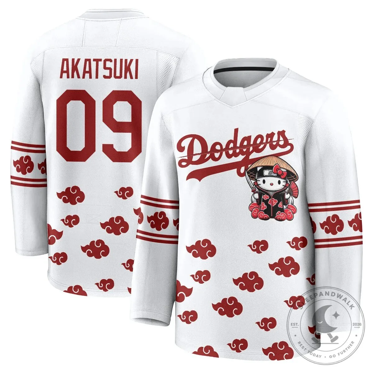 Shohei Ohtani Los Angeles Dodgers Hello Kitty Akatsuki Anime Hockey Jersey 49 Shohei Ohtani Los Angeles Dodgers Hello Kitty Akatsuki Anime Hockey Jersey