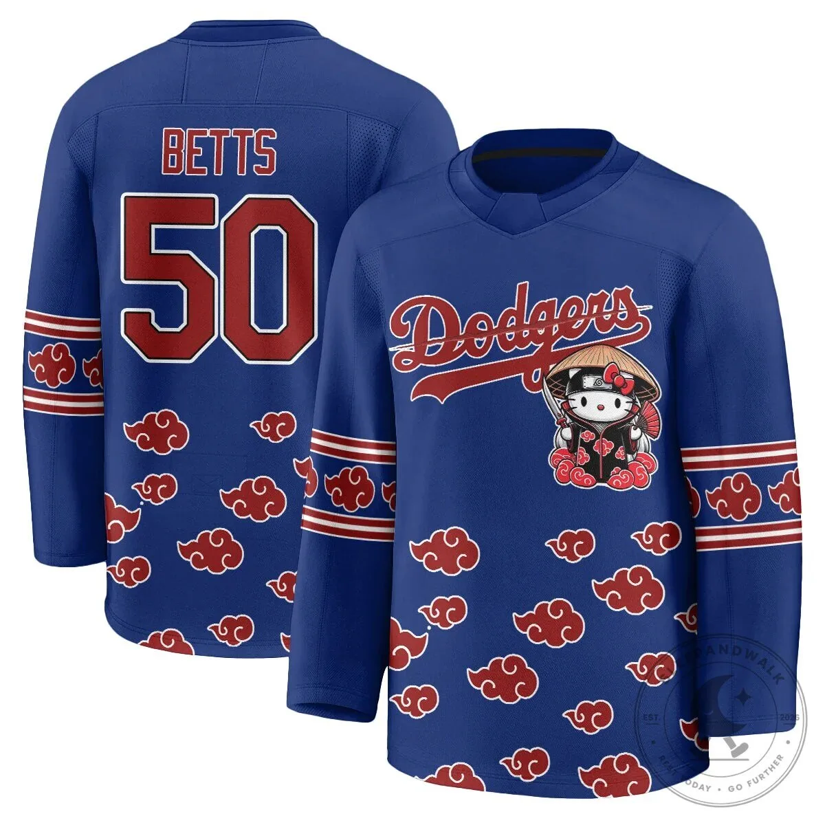 Shohei Ohtani Los Angeles Dodgers Hello Kitty Akatsuki Anime Hockey Jersey 52 Shohei Ohtani Los Angeles Dodgers Hello Kitty Akatsuki Anime Hockey Jersey