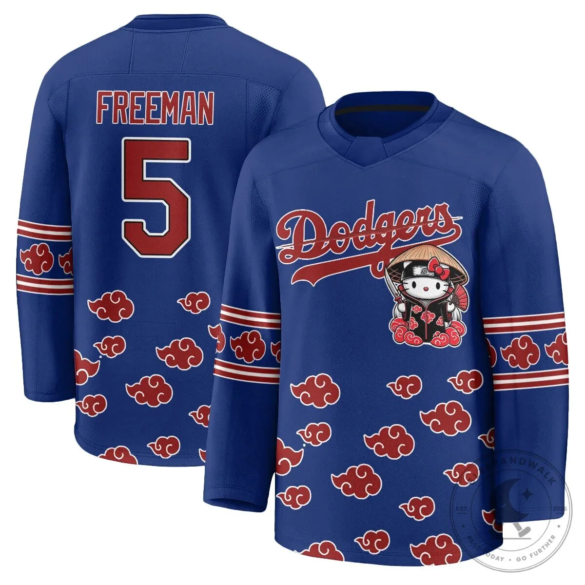 Shohei Ohtani Los Angeles Dodgers Hello Kitty Akatsuki Anime Hockey Jersey 54 Shohei Ohtani Los Angeles Dodgers Hello Kitty Akatsuki Anime Hockey Jersey