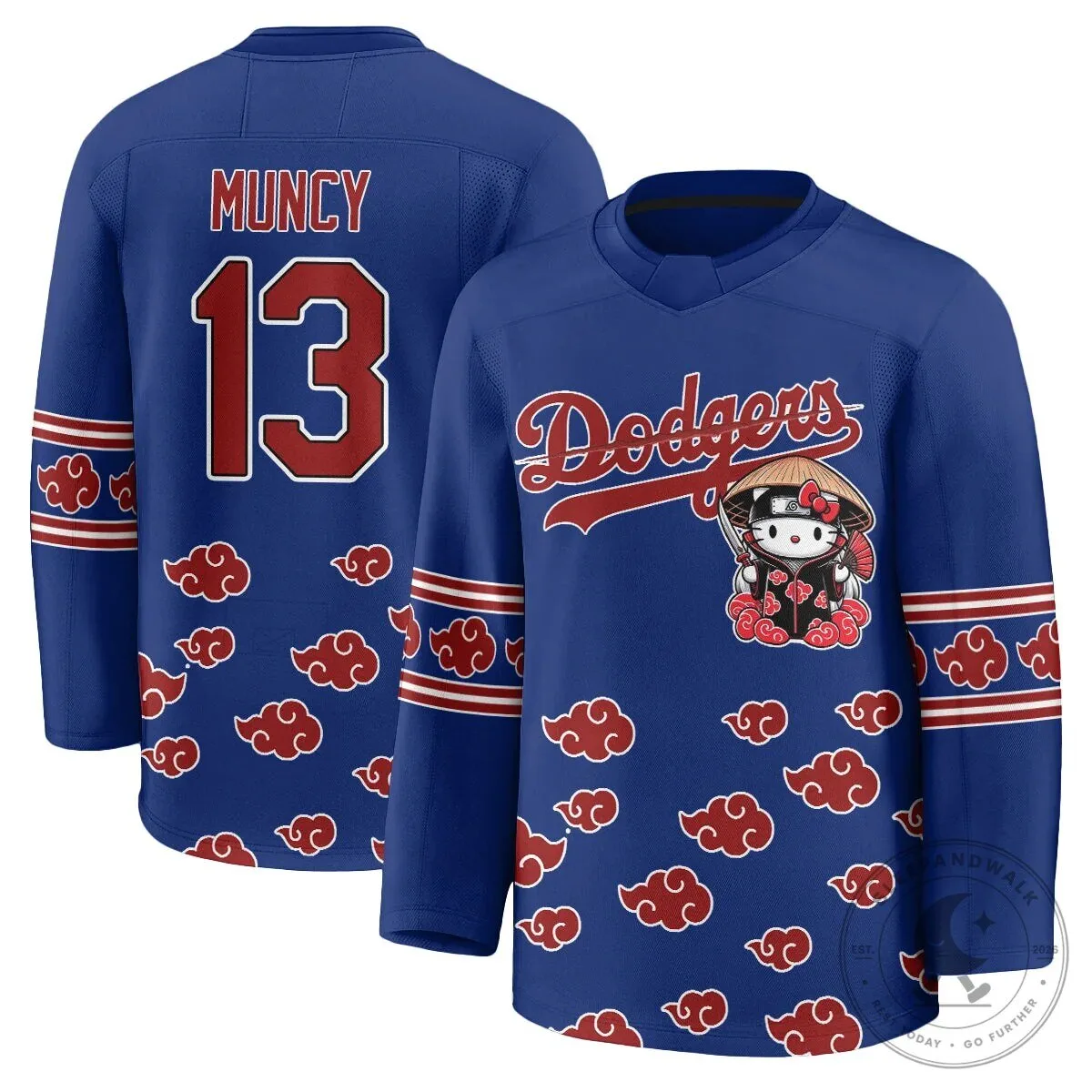 Shohei Ohtani Los Angeles Dodgers Hello Kitty Akatsuki Anime Hockey Jersey 56 Shohei Ohtani Los Angeles Dodgers Hello Kitty Akatsuki Anime Hockey Jersey
