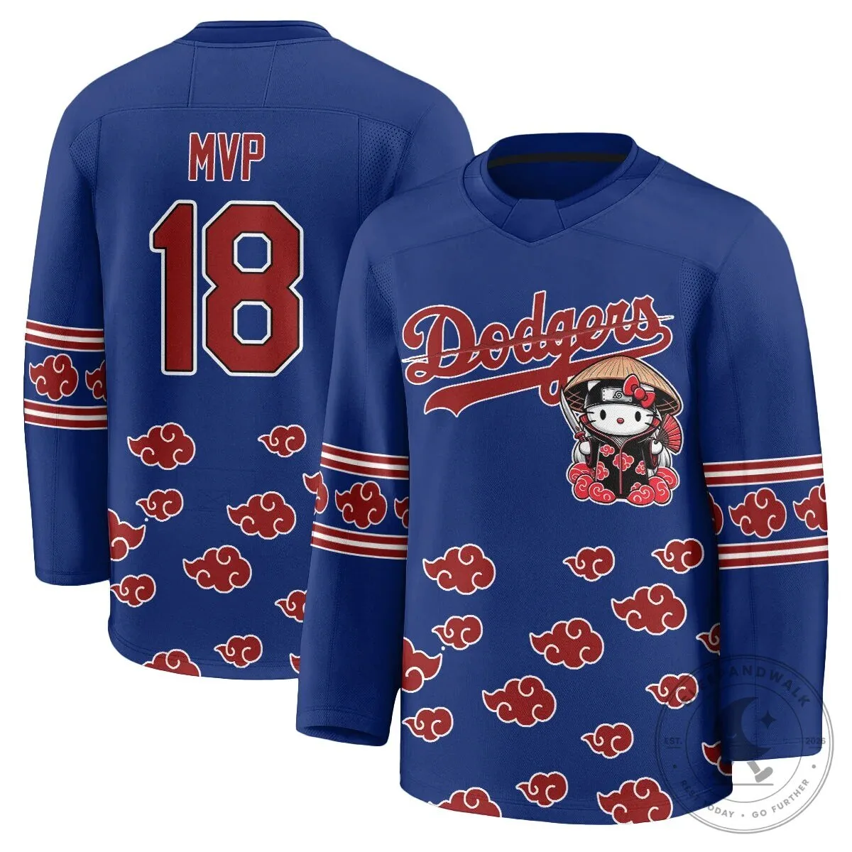 Shohei Ohtani Los Angeles Dodgers Hello Kitty Akatsuki Anime Hockey Jersey 58 Shohei Ohtani Los Angeles Dodgers Hello Kitty Akatsuki Anime Hockey Jersey