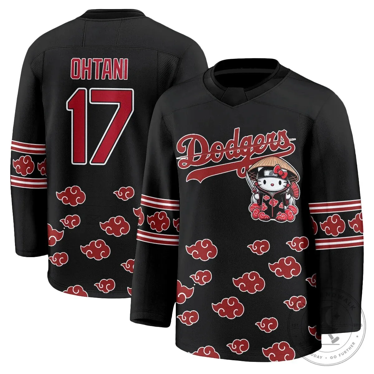 Shohei Ohtani Los Angeles Dodgers Hello Kitty Akatsuki Anime Hockey Jersey 60 Shohei Ohtani Los Angeles Dodgers Hello Kitty Akatsuki Anime Hockey Jersey