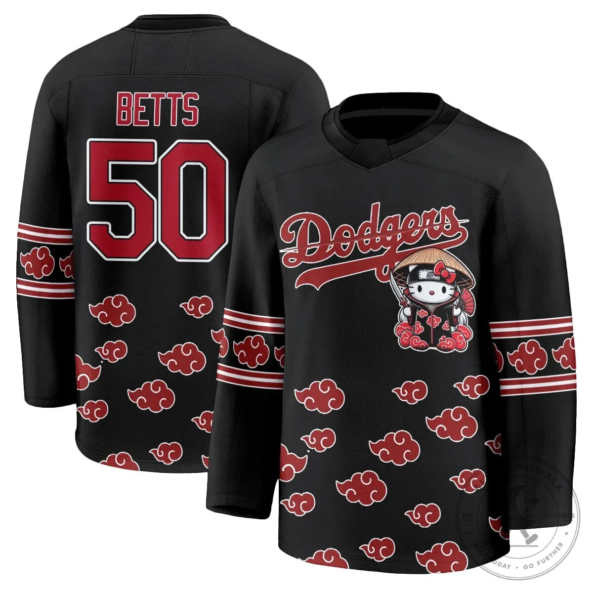 Shohei Ohtani Los Angeles Dodgers Hello Kitty Akatsuki Anime Hockey Jersey 62 Shohei Ohtani Los Angeles Dodgers Hello Kitty Akatsuki Anime Hockey Jersey