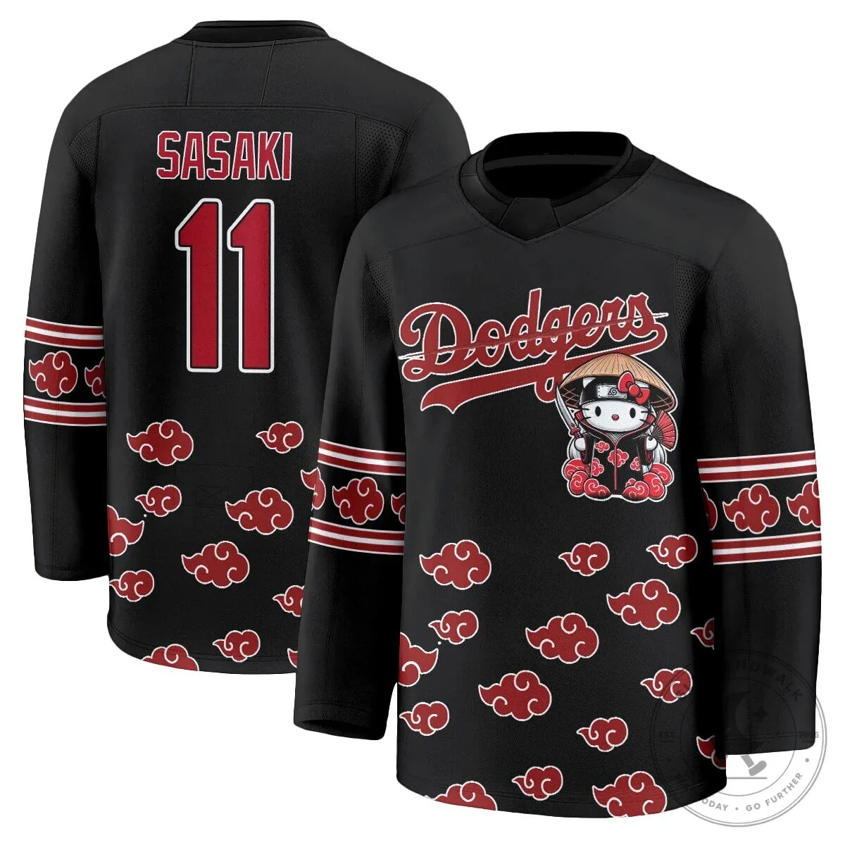 Shohei Ohtani Los Angeles Dodgers Hello Kitty Akatsuki Anime Hockey Jersey 65 Shohei Ohtani Los Angeles Dodgers Hello Kitty Akatsuki Anime Hockey Jersey