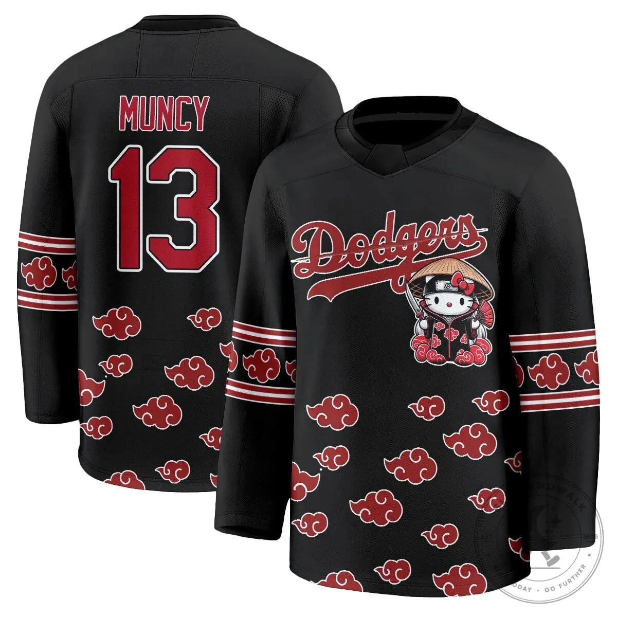 Shohei Ohtani Los Angeles Dodgers Hello Kitty Akatsuki Anime Hockey Jersey 66 Shohei Ohtani Los Angeles Dodgers Hello Kitty Akatsuki Anime Hockey Jersey