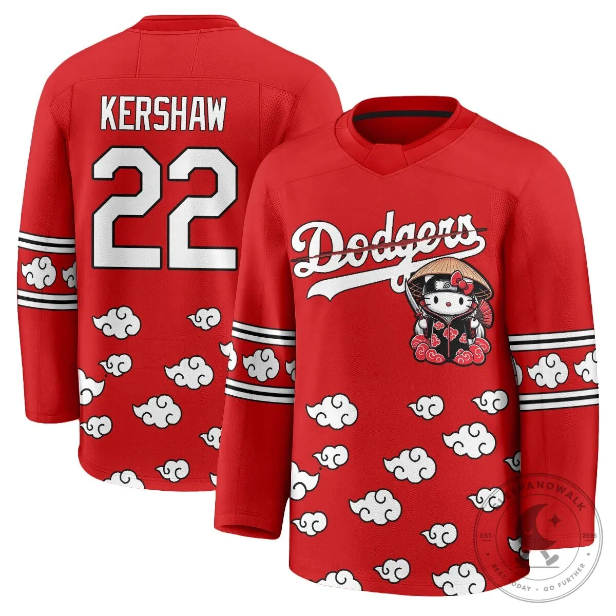 Shohei Ohtani Los Angeles Dodgers Hello Kitty Akatsuki Anime Hockey Jersey 71 Shohei Ohtani Los Angeles Dodgers Hello Kitty Akatsuki Anime Hockey Jersey