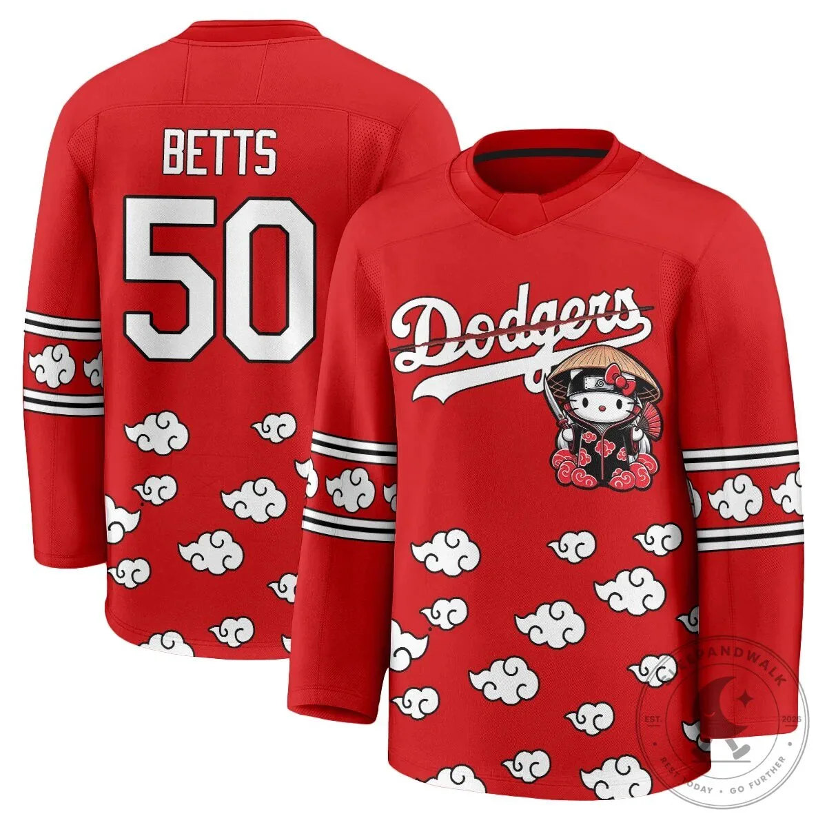 Shohei Ohtani Los Angeles Dodgers Hello Kitty Akatsuki Anime Hockey Jersey 72 Shohei Ohtani Los Angeles Dodgers Hello Kitty Akatsuki Anime Hockey Jersey