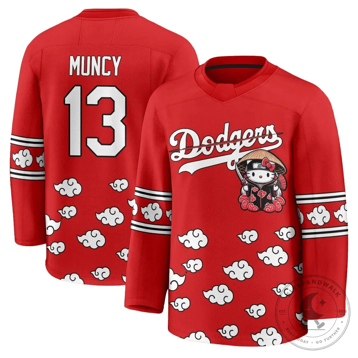 Shohei Ohtani Los Angeles Dodgers Hello Kitty Akatsuki Anime Hockey Jersey 76 Shohei Ohtani Los Angeles Dodgers Hello Kitty Akatsuki Anime Hockey Jersey