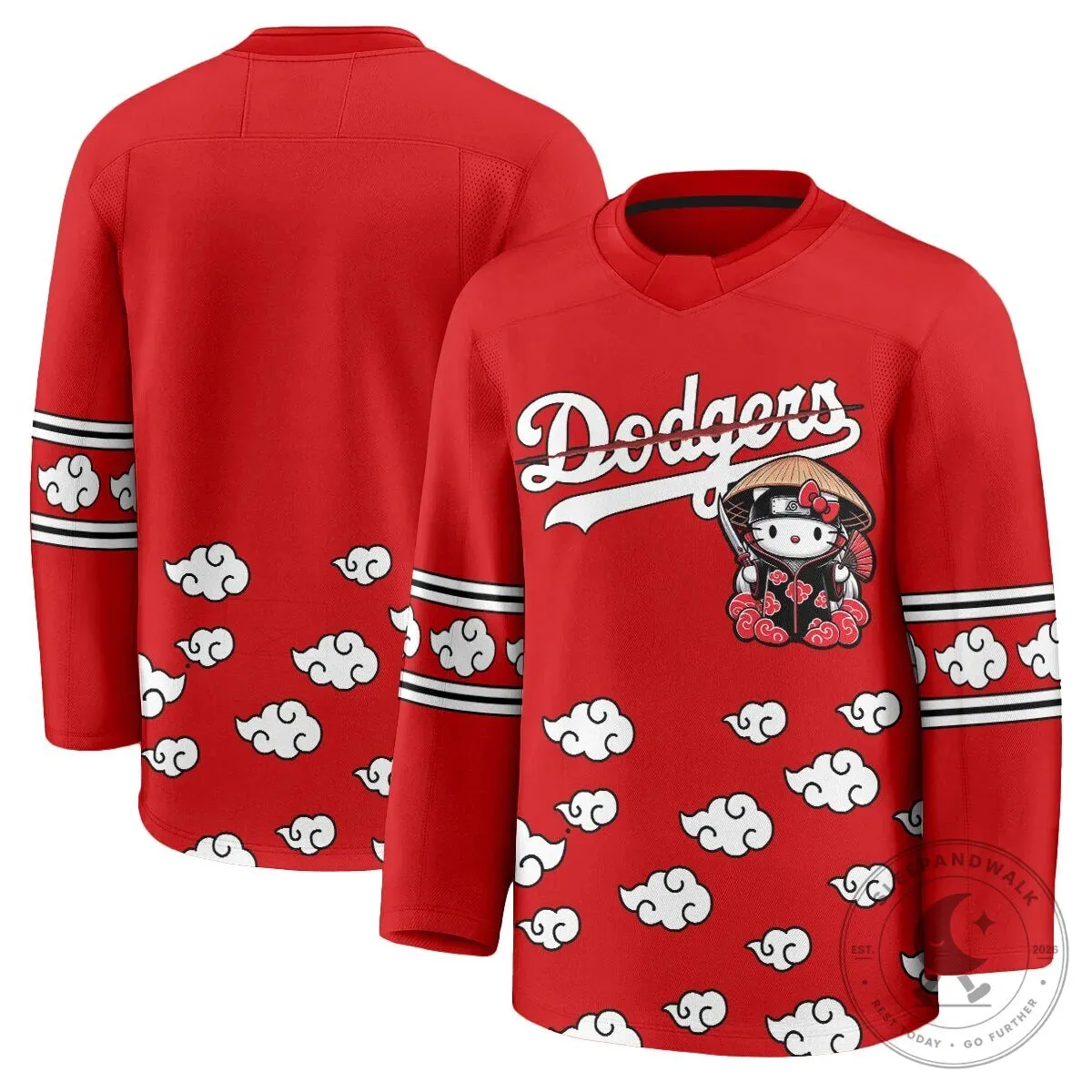 Shohei Ohtani Los Angeles Dodgers Hello Kitty Akatsuki Anime Hockey Jersey 77 Shohei Ohtani Los Angeles Dodgers Hello Kitty Akatsuki Anime Hockey Jersey