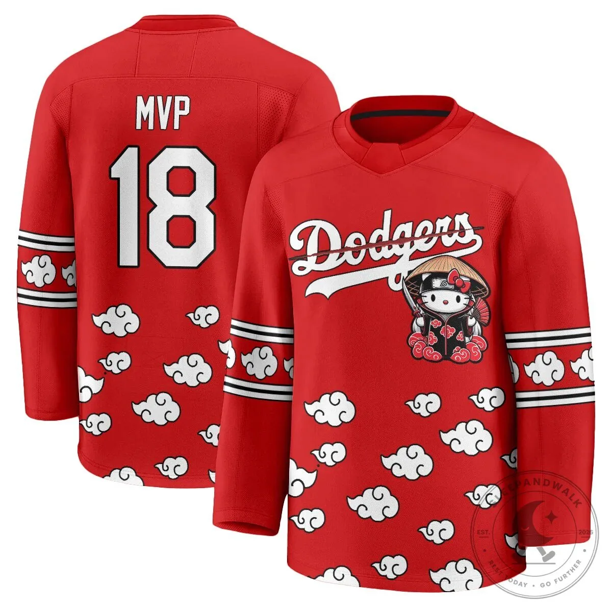 Shohei Ohtani Los Angeles Dodgers Hello Kitty Akatsuki Anime Hockey Jersey 78 Shohei Ohtani Los Angeles Dodgers Hello Kitty Akatsuki Anime Hockey Jersey