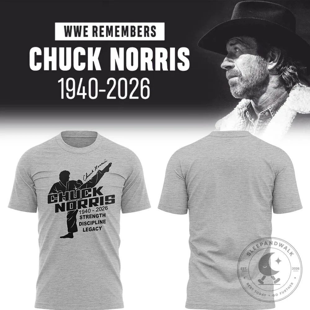 Chuck Norris 1940-2026 Strength Discipline Legacy Tribute T-Shirt