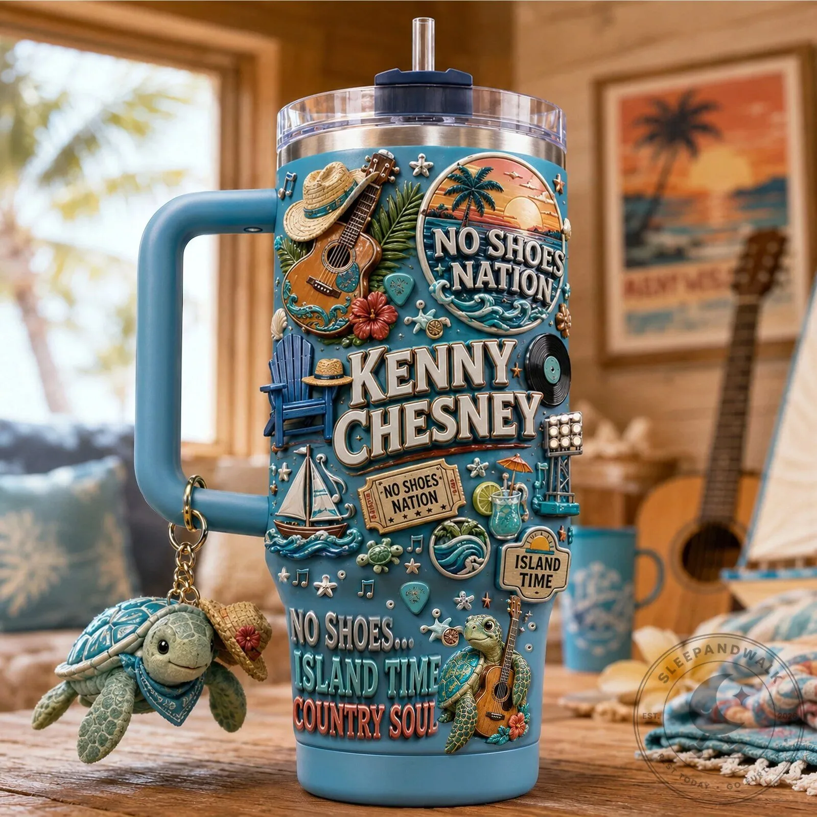 Kenny Chesney No Shoes Nation Island Time Country Soul Tumbler