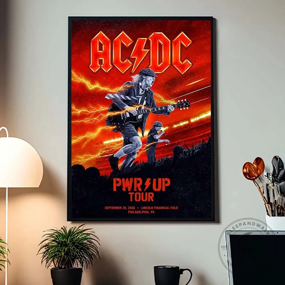 AC/DC Power Up Tour 2026 Philadelphia Concert Event Poster 4 AC/DC Power Up Tour 2026 Philadelphia Concert Event Poster