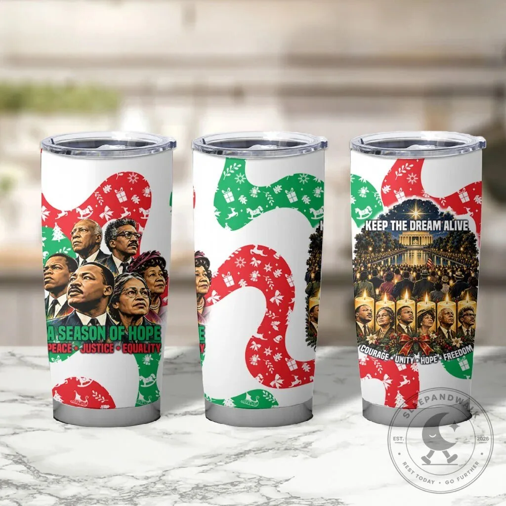 Civil Rights Leaders Christmas Holiday Season of Hope Tumbler Cup 11 Civil Rights Leaders Christmas Holiday Season of Hope Tumbler Cup