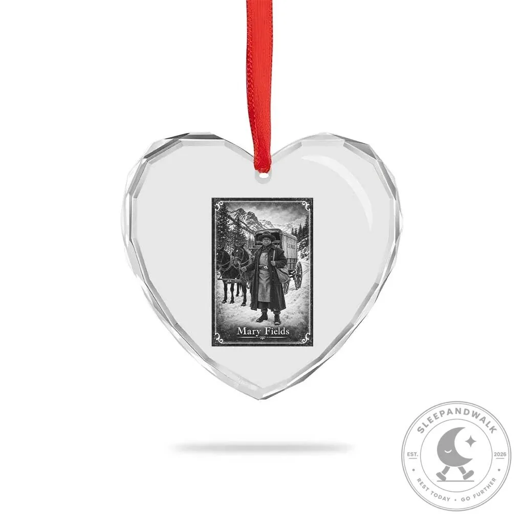 Mary Fields Stagecoach Pioneer Woman Black History Heart Crystal Glass Ornament 10 Mary Fields Stagecoach Pioneer Woman Black History Heart Crystal Glass Ornament